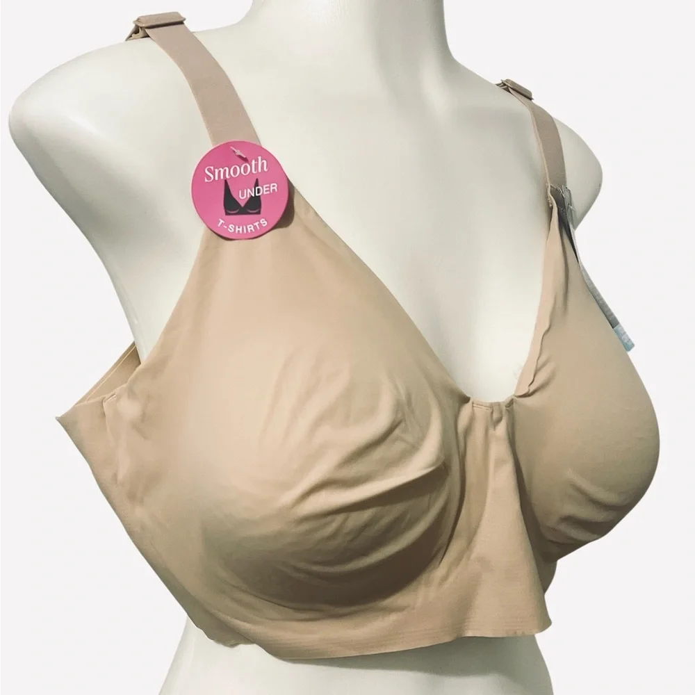 Bali Comfort Revolution Underwire Bra Easylite Full-Coverage Beige Plus Size 3X